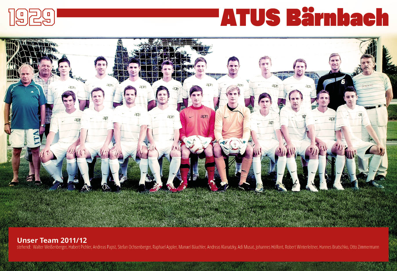 Kampfmannschaft des ATUS Bärnbach in der Saison 2011/12